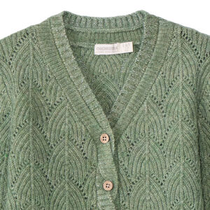 Vest in fantasiegebreid met torsadeknopen voor meisjes 