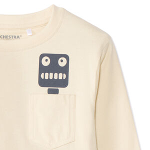 T-shirt met lange mouwen en speelse dierenprint jongens 