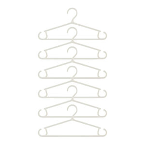 Set van 6 babyhangers - Wit 