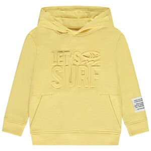Sweatshirt met fantasie fleece en kap voor jongen 