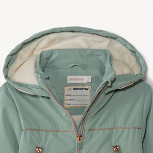 Ripstopparka met sherpavoering voor meisjes 