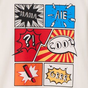 T-shirt met lange mouwen en fantasieprint jongens 