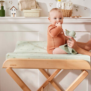 Table à Langer Jade pliante - vernis couleur naturelle  