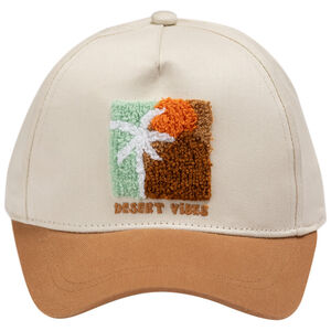 Casquette bicolore à patch bouclettes 3D garçon 