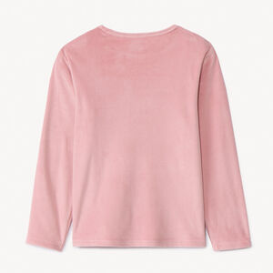 Set pyjama 2-delig roze microfleece voor meisjes 