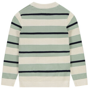 Pull en tricot fantaisie rayé garçon 