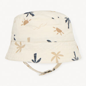 Tropicale bedrukte canvas bob voor babyjongen 