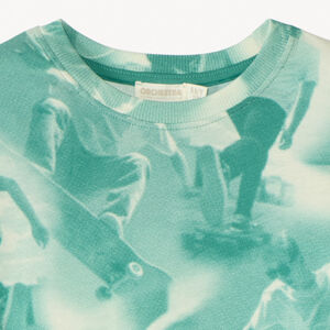 T-shirt manches courtes photoprint skateboard garçon 