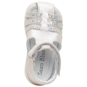 Sandales en cuir irisées pour bébé fille 