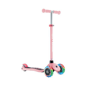 Kinderstep met 3 wielen Primo Lights Pastelroze 