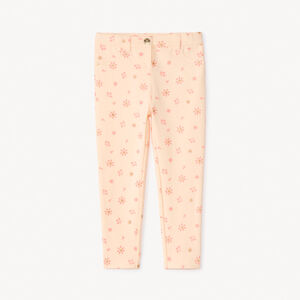 Print broek met glinsterende bloemen voor meisjesbaby 