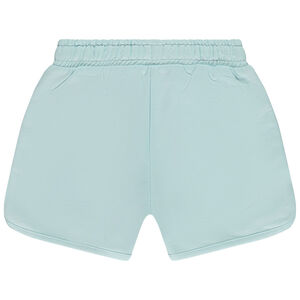 Fleece short met contrasterende aantrekkoorden voor meisjes 