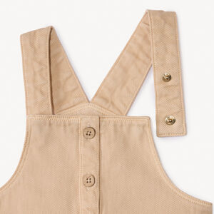Overgooierjurk in effen denim met zakken voor meisjes 