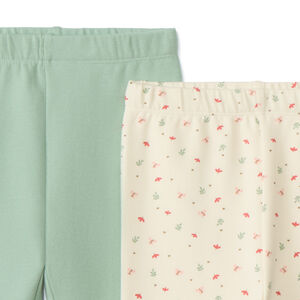 Set van 2 lange fleece boxershorts voor meisjes, met elastische taille, in verschillende kleuren en motieven 