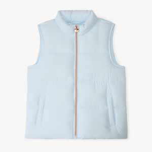 Doudoune sans manches en toile mate pour fille 