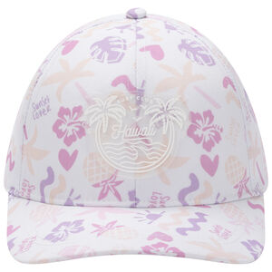Casquette imprimée à badge gomme Hawaii pour fille 