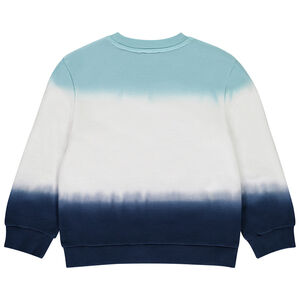 Sweatshirt in fleece met fantasie Tie and Dye voor jongen 