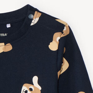 T-shirt met lange mouwen voor baby jongens met dierenprint 