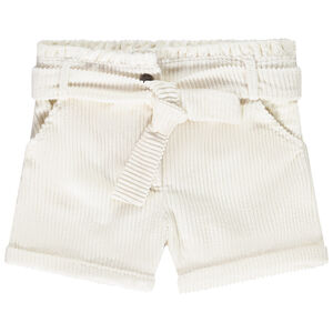 Short en velours côtelé avec ceinture à nouer pour fille 