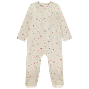 Dors-bien en velours imprimé Noël pour bébé avec ouvertures différentes selon l'âge 