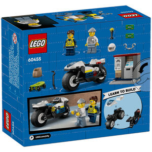 La course-poursuite en moto de police Lego City 