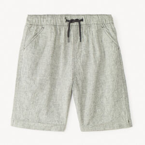 Linnen chino bermuda voor jongen 