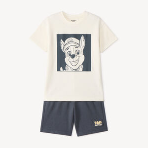 Set van 2 stuks t-shirt + short van Paw Patrol voor jongens 