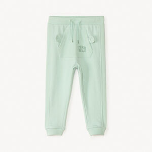 Jogging van unicolor fleece en honingraat voor babyjongens 