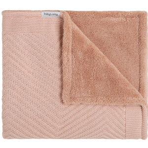 Couverture lit bébé Teddy Grace Blush  