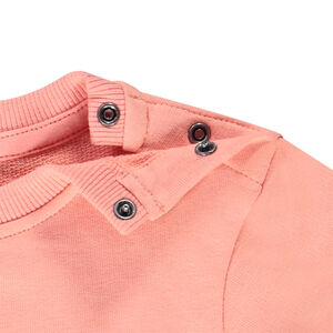 Tweedelige set in fleece met aap print voor baby jongen 