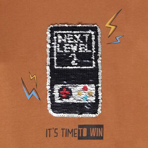 Lange mouwen T-shirt met magische pailletten voor jongens 