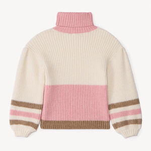 Pull en tricot oversize avec col roulé fille 