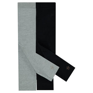 Lot de 2 leggings unis en jersey 
