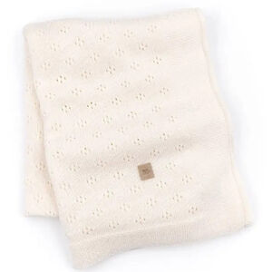 Deken wieg - Gebreid - 75x100 cm - Wit 