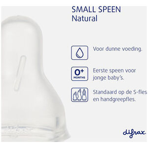 Tétine silicone Natural Small 2pcs 