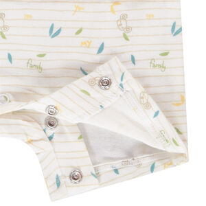 Combinaison courte en jersey 2 en 1 avec patch brodé koala pour bébé garçon 