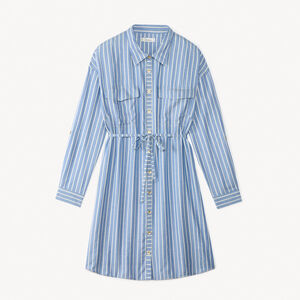 Langemouwen blousejurk voor vrouwen met strik. 