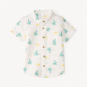 Korte mouwen shirt met cactus- en zonnenprint voor babyjongen 