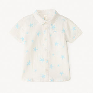 Korte mouwen shirt met zee sterren patroon voor babyjongen 