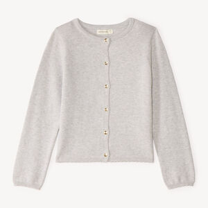 Effen gebreid vest voor meisjes 