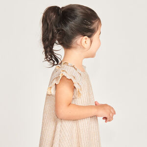 Robe manches courtes papillon pailletées pour bébé fille 