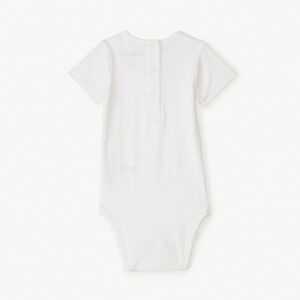 Lot de 3 bodies manches courtes unis pour bébé fille 