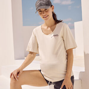 T-shirt korte mouwen voor borstvoeding bedrukt 