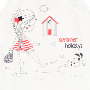 Ensemble de plage débardeur + short en éponge pour bébé fille 