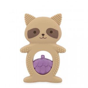 Duo bijtring en koelring Wasbeer Bruin 