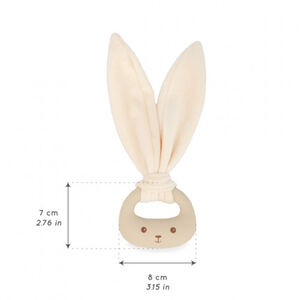 Anneau de dentition en silicone Lapin Crème 