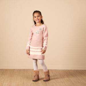 Robe en tricot avec étoiles en sequins fantaisie pour fille  