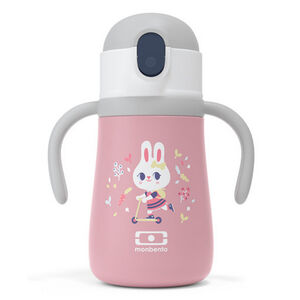 Bouteille isotherme Stram - Rose Bunny 360ml 