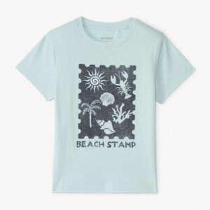 T-shirt met korte mouwen met fantasiedruk voor jongens 