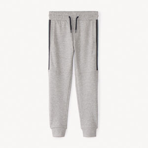 Jogging fleece uni met strepen voor jongens 